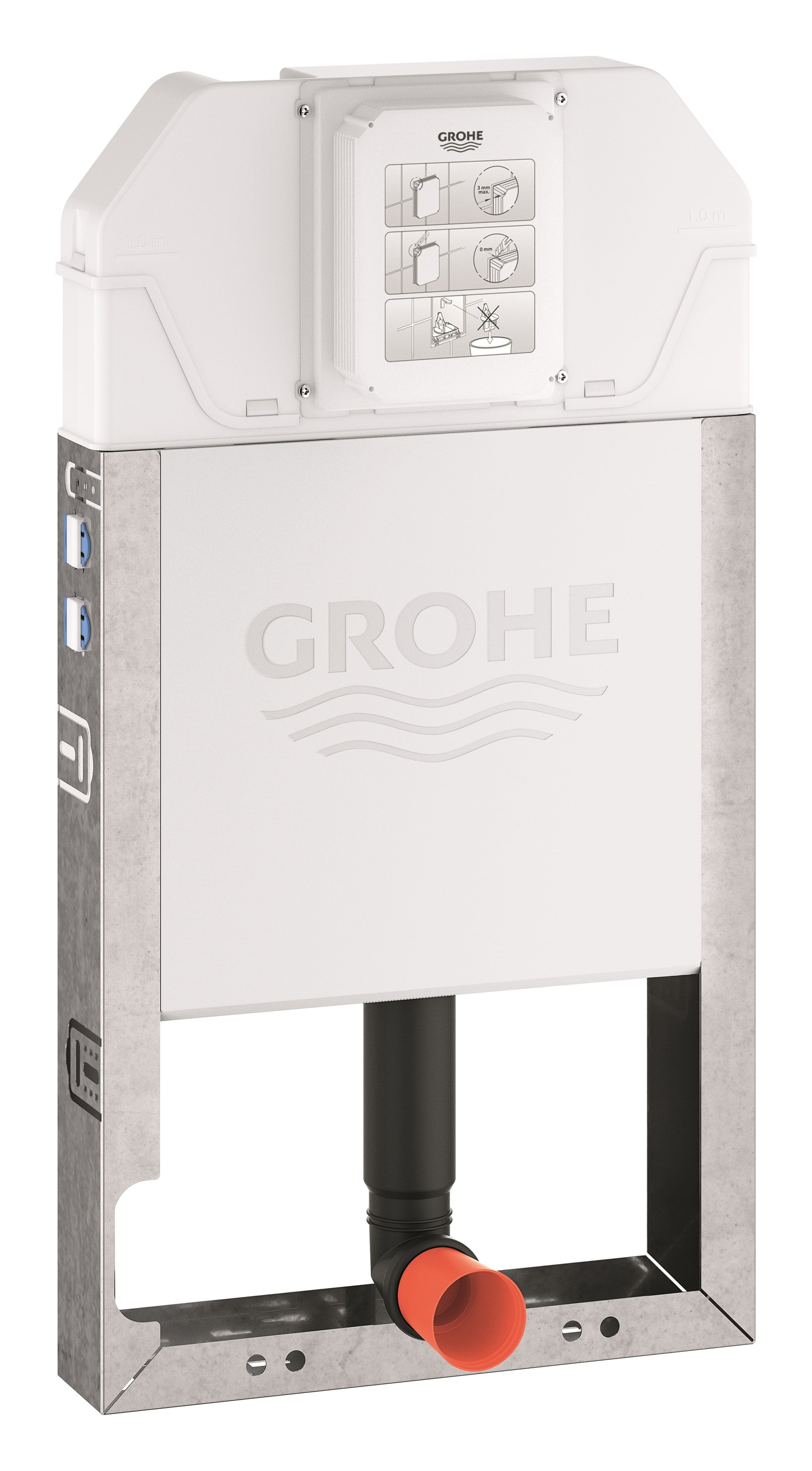 GROHE SOLO SLIM 90MM INWALL CISTERN WITH FRAME