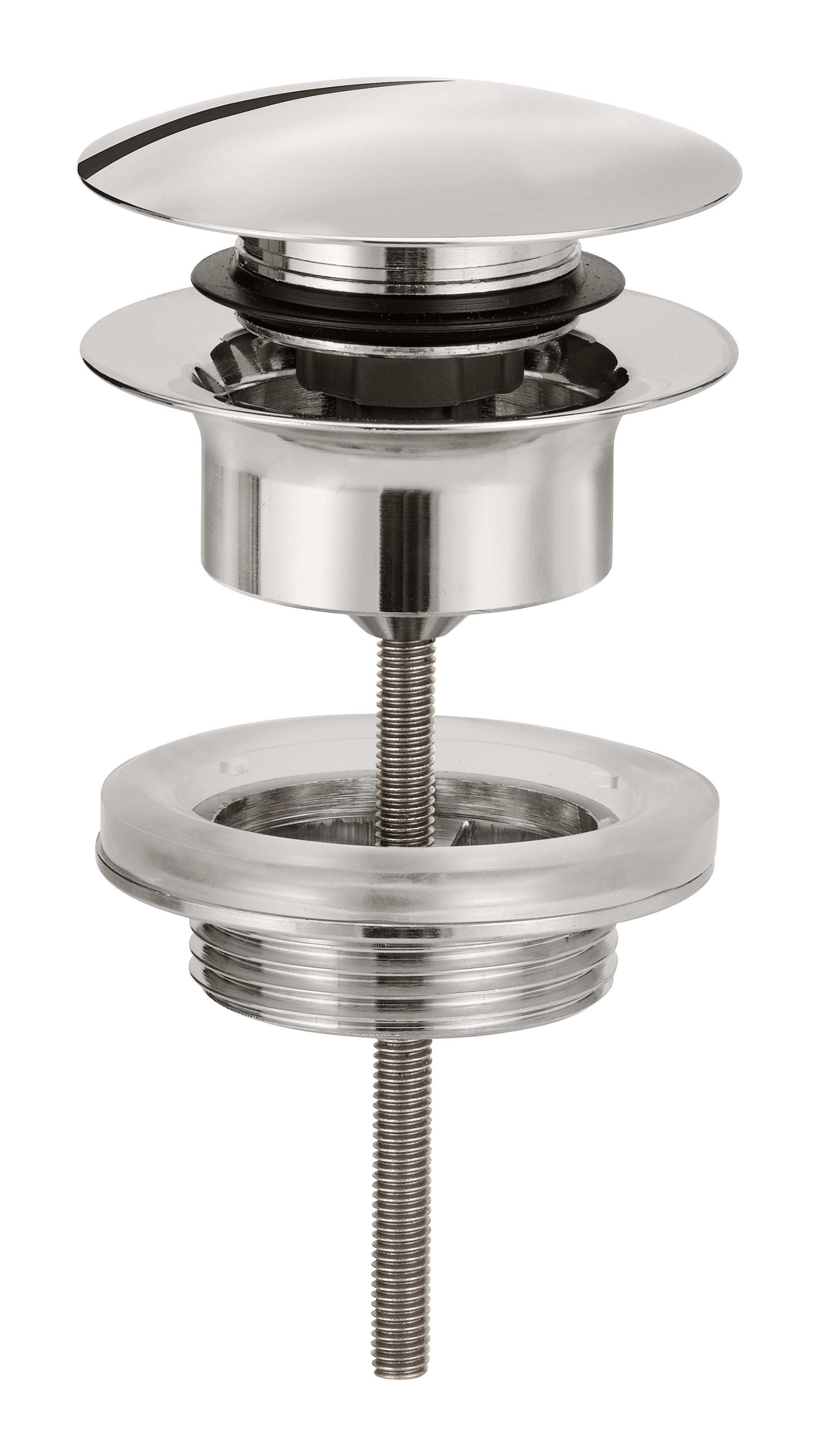 UNIVERSAL BASIN WASTE PUSH OPEN CHROME