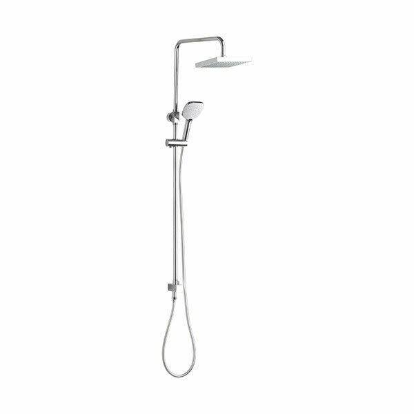 CYGNET TWIN SHOWER SQUARE 3 FUNCTION HAND SHOWER CHROME