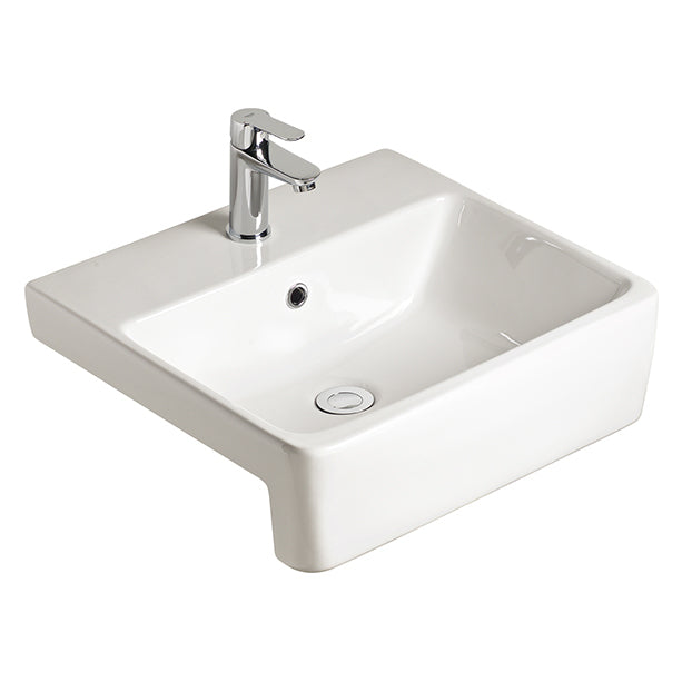 HERON SEMI RECESSED BASIN 500MM
