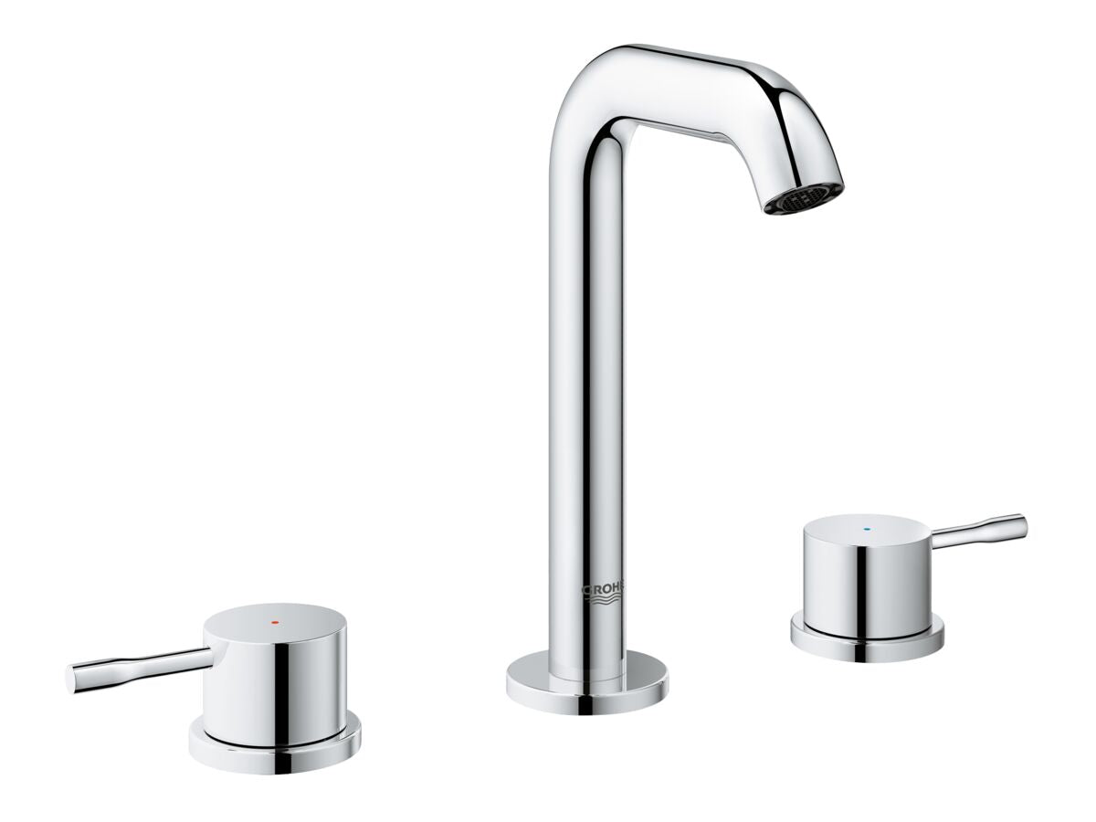 ESSENCE NEW 3 HOLE BASIN MIXER MEDIUM CHROME