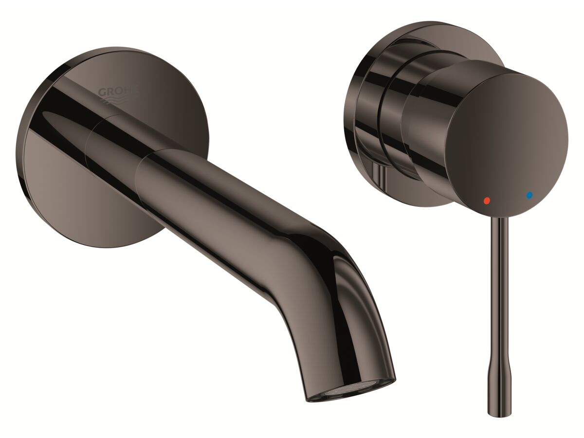 ESSENCE NEW WALL MOUNTED BASIN MIXER 183MM HARD GRAPHITE