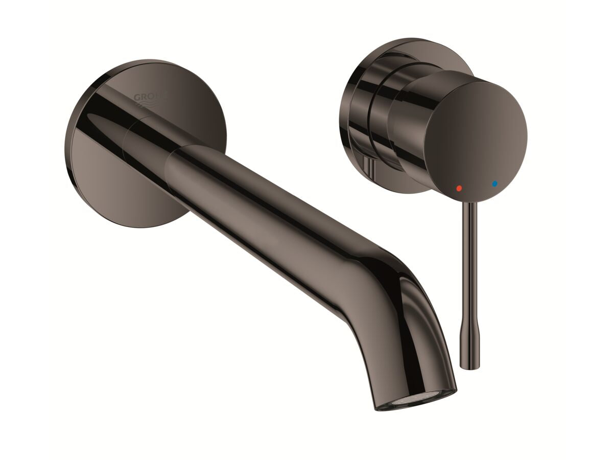 ESSENCE NEW WALL MOUNTED BASIN MIXER 230MM HARD GRAPHITE