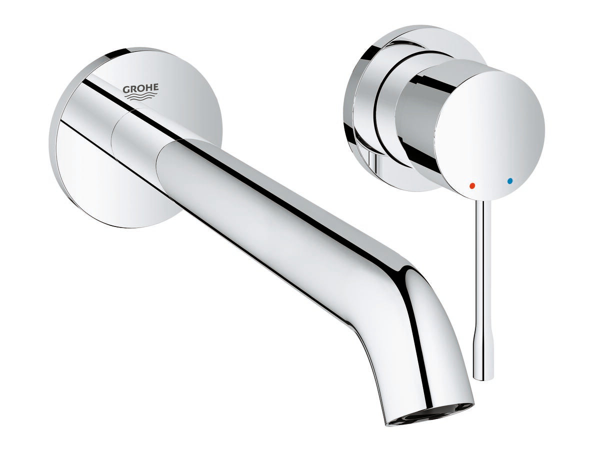 ESSENCE NEW WALL MOUNTED BASIN MIXER 230MM CHROME