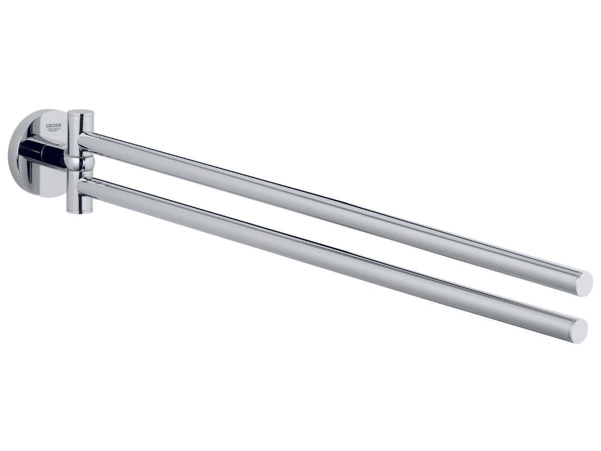 ESSENTIALS ADJUSTABLE TOWEL RAIL 439MM CHROME