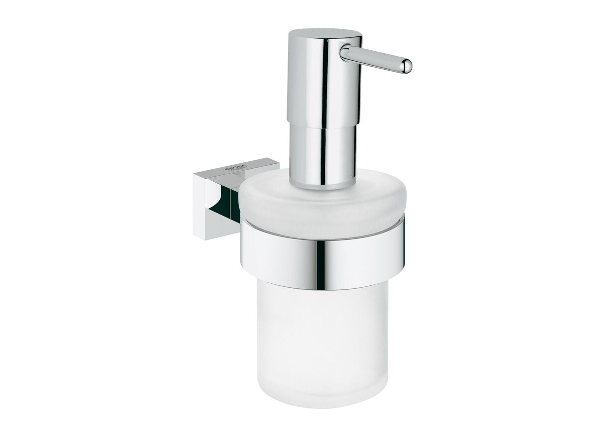 ESSENTIALS CUBE SOAP DISPENSER CHROME