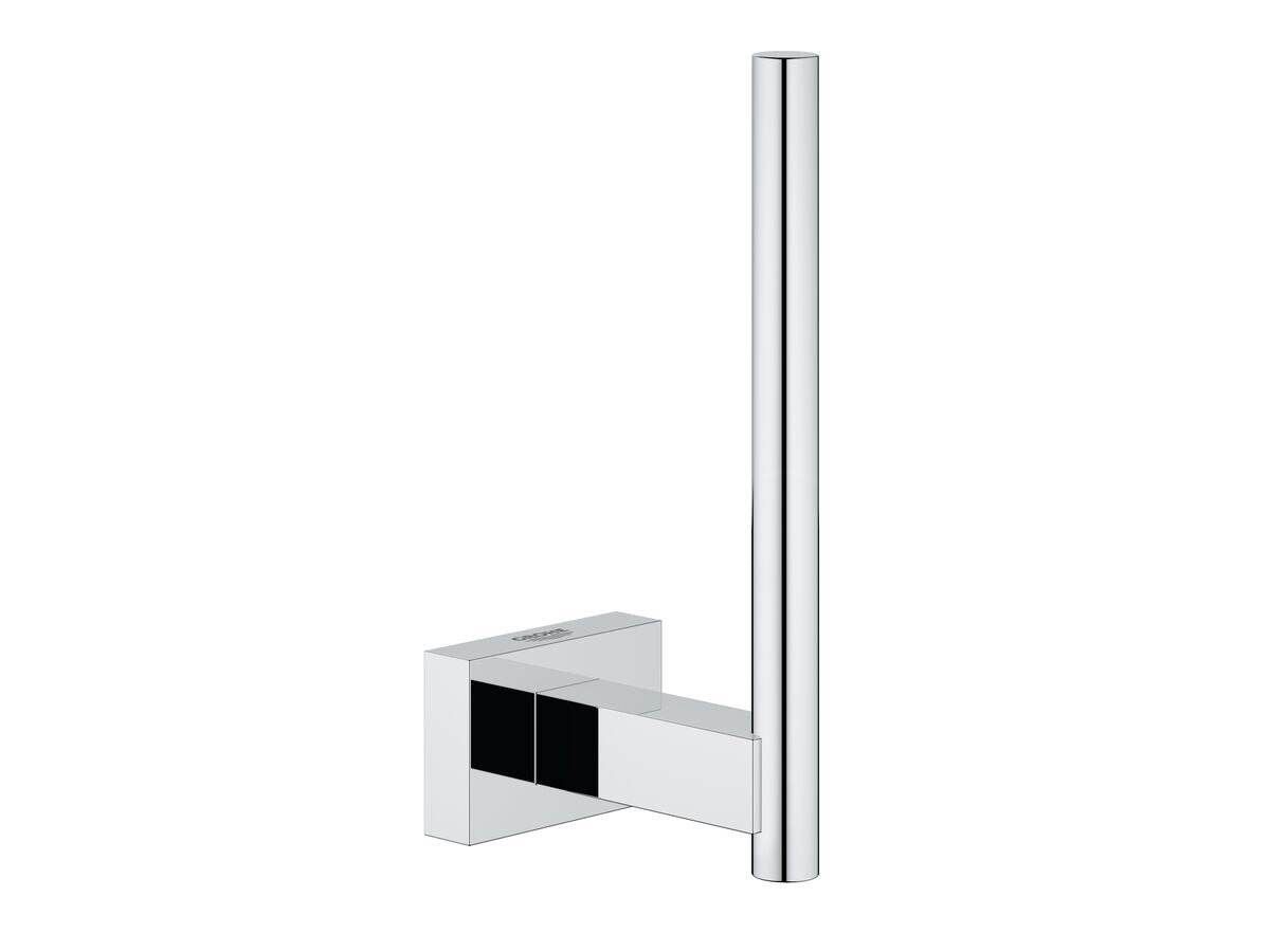 ESSENTIALS CUBE SPARE TOILET ROLL HOLDER CHROME