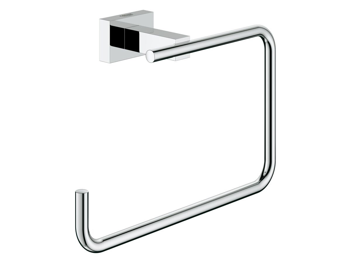 ESSENTIALS CUBE TOWEL RING CHROME
