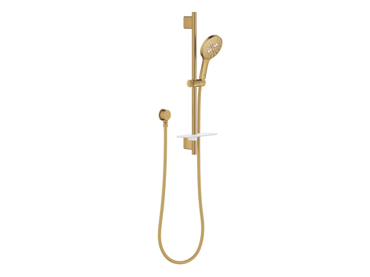 RAINSHOWER SMARTACTIVE SLIDE SHOWER ROUND HARD BRUSHED COOL SUNRISE