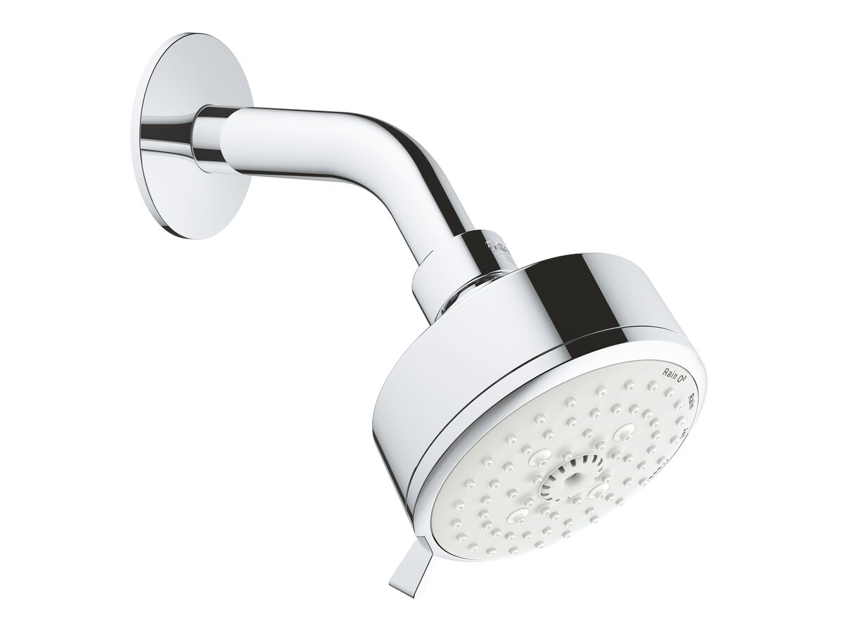 NEW TEMPESTA COSMO 100 SHOWER ROSE, 4 FUNCTIONS, CHROME