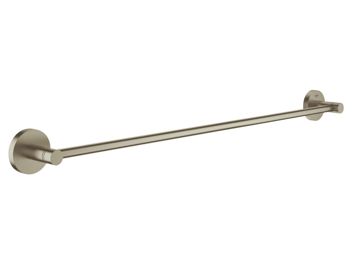ESSENTIALS TOWEL RAIL 600MM BRUSHED NICKEL